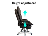 New Markus Office Chair with Footrest PU Coffee