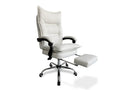 DS New Markus Office Chair with Footrest - White