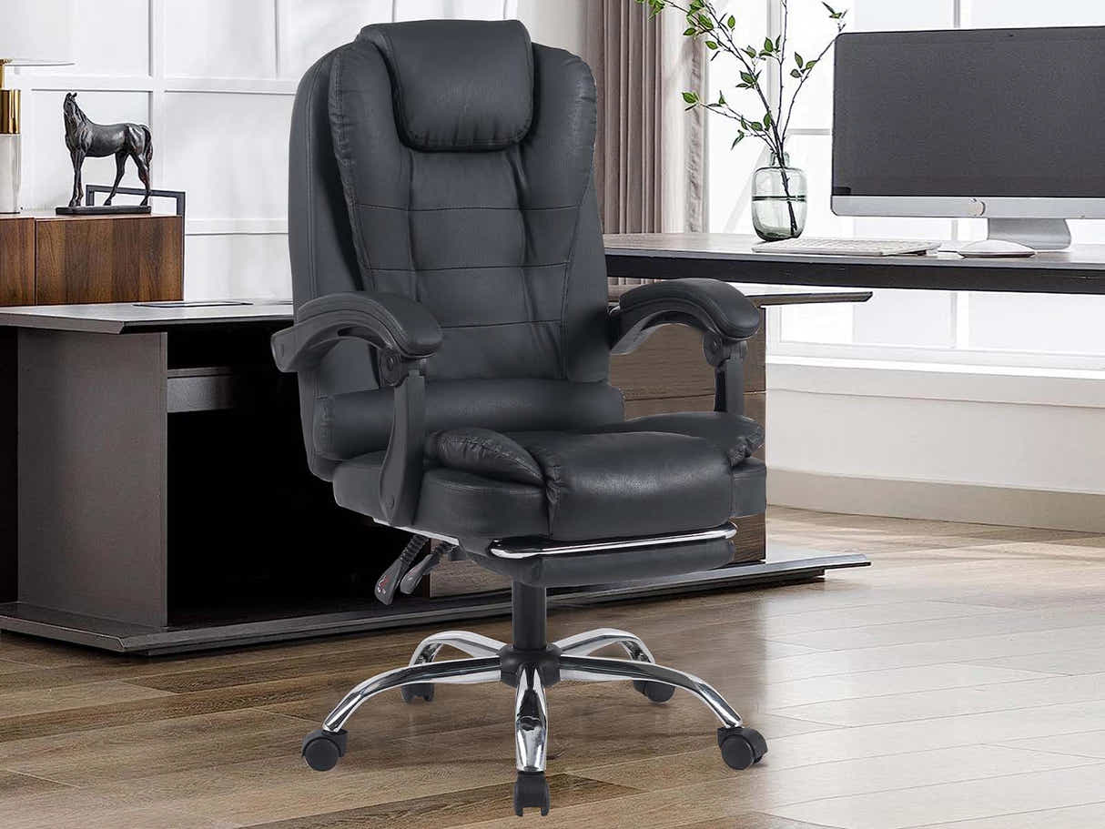 Hermia Massage Office Chair PVC - Black