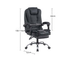 Hermia Massage Office Chair PVC - Black