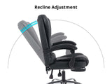 Hermia Massage Office Chair PVC - Black