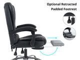 Hermia Massage Office Chair PVC - Black