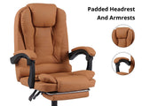 Hermia Massage Office Chair PVC - Brown