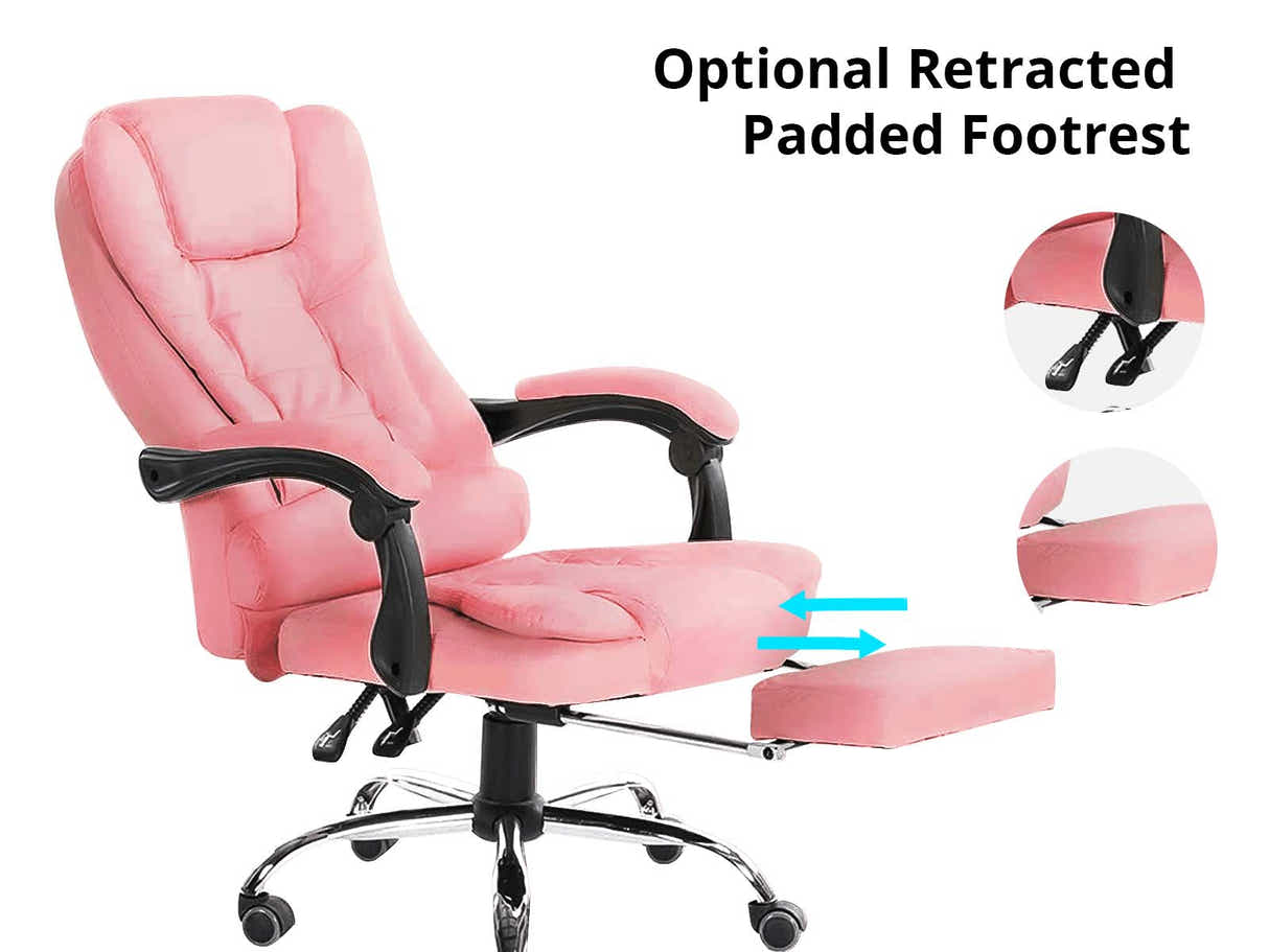 Hermia Massage Office Chair PVC - Pink