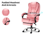 Hermia Massage Office Chair PVC - Pink