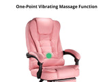 Hermia Massage Office Chair PVC - Pink