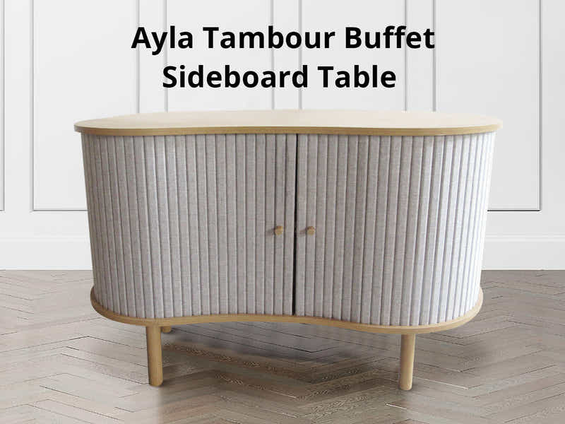 Ayla Tambour Sideboard - 100 cm