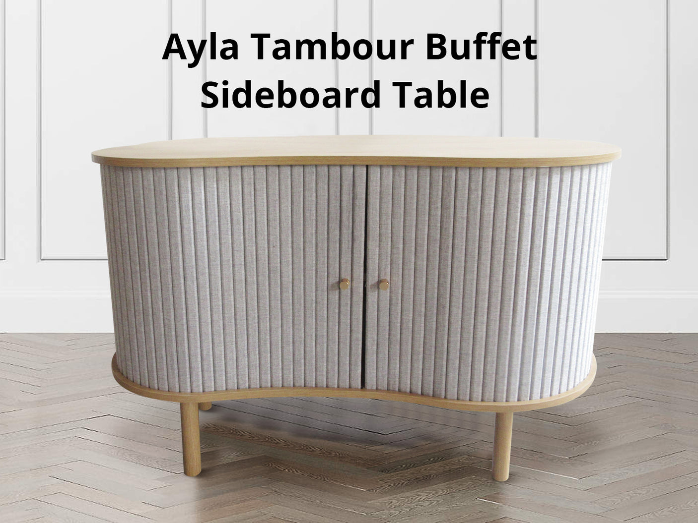 Ayla Tambour Buffet Sideboard Table