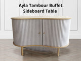 Ayla Tambour Buffet Sideboard Table