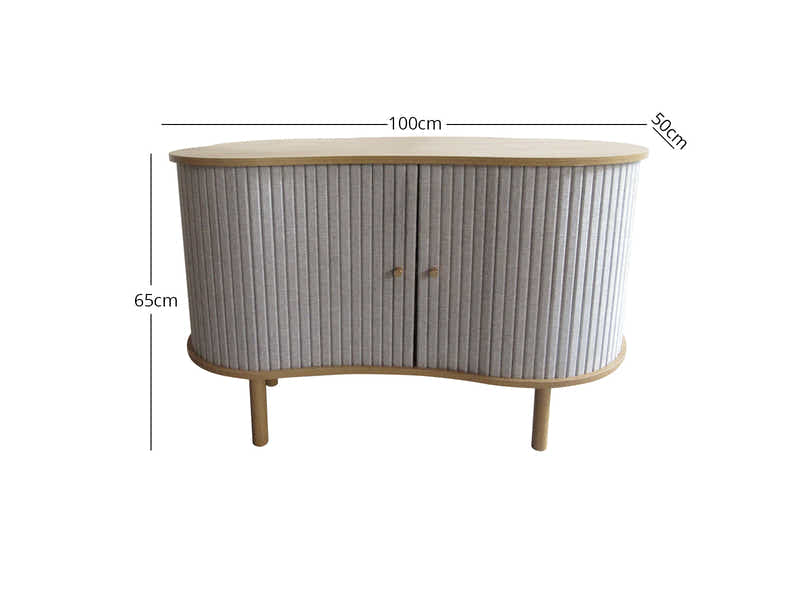 Ayla Tambour Sideboard - 100 cm
