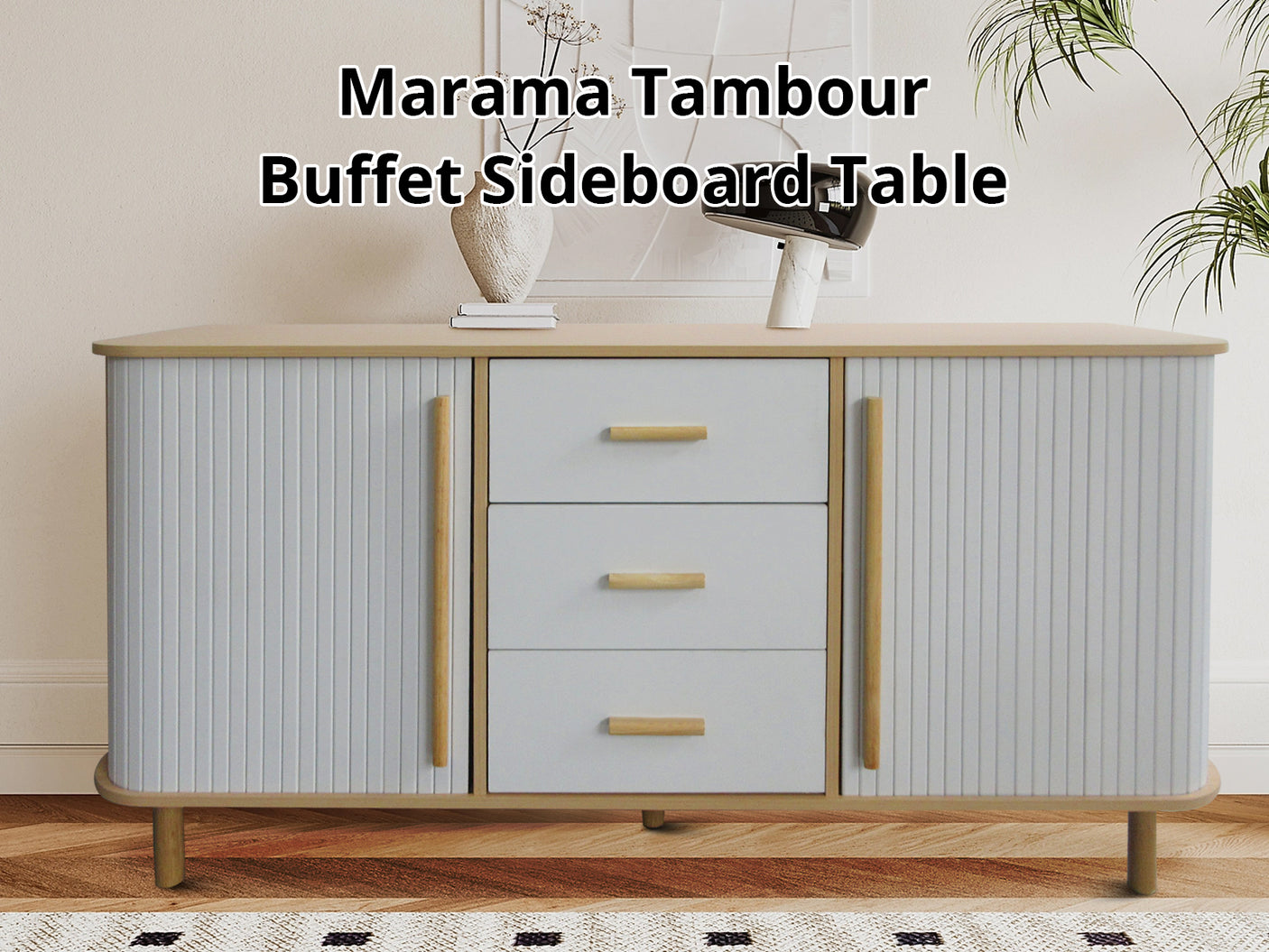 Marama Tambour Buffet Sideboard Table