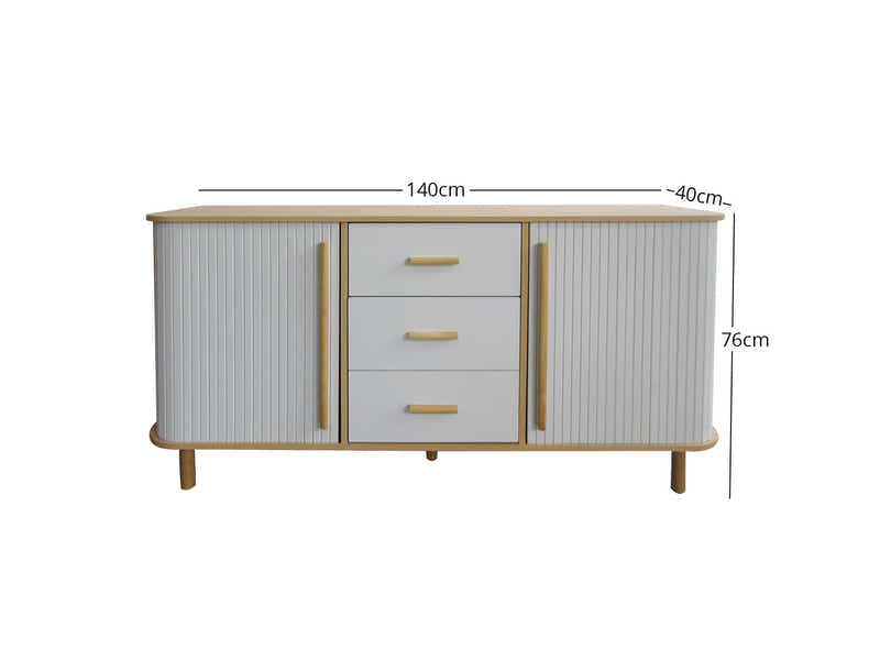 Marama Tambour Buffet Table - 140 cm