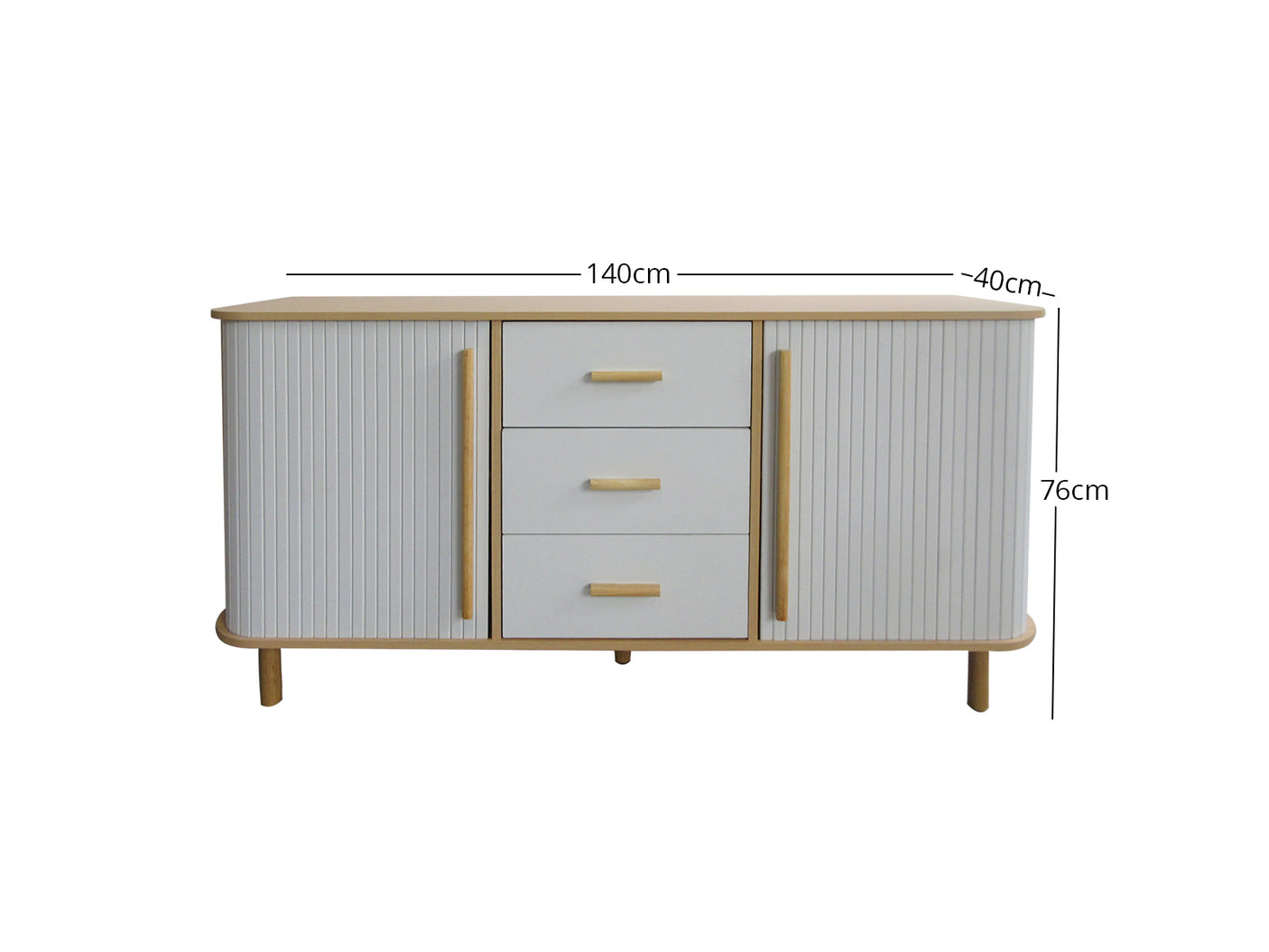 Marama Tambour Buffet Sideboard Table