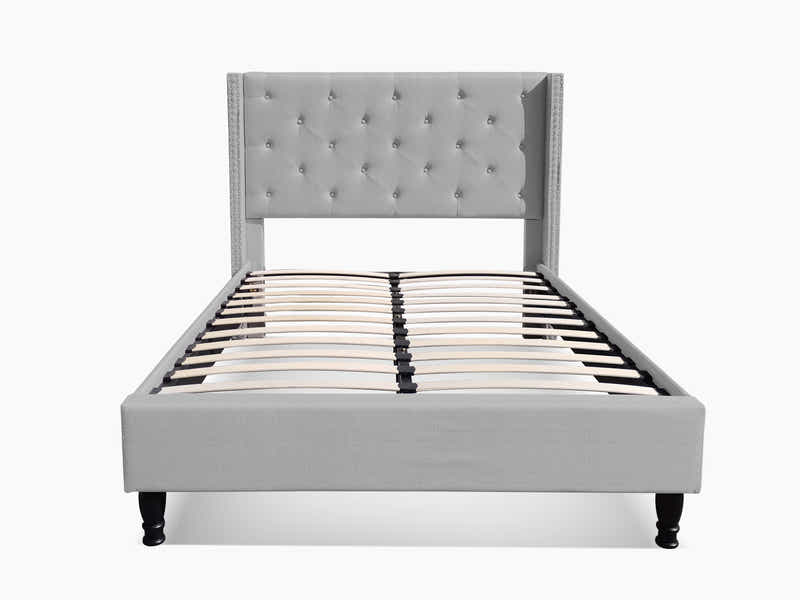 New Lisbeth Bed Frame Grey - Double