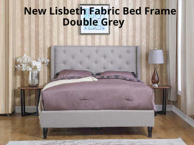 New Lisbeth Bed Frame Grey - Double