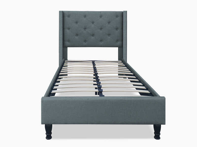 New Lisbeth Bed Frame Blue - King Single