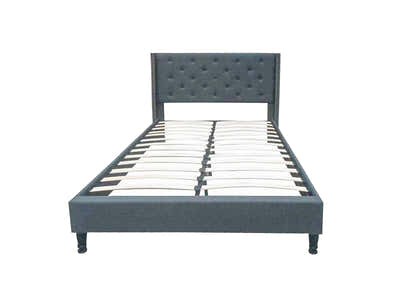 New Lisbeth Blue Bed with Bonnell Mattress Combo - Queen