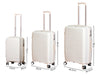 3-piece PP Luggage Set - Creamy White