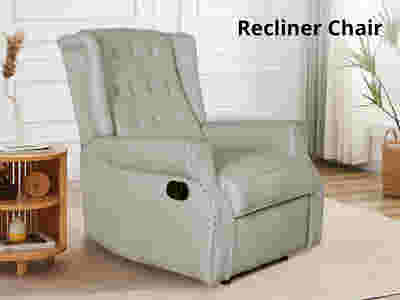 Linen Recliner Chair - Beige