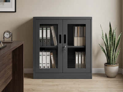 DS Mason Steel Display Filing Cabinet