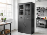DS Mason Steel Half Display Filing Cabinet 2-Drawer