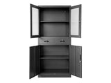 DS Mason Steel Half Display Filing Cabinet 2-Drawer