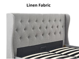 Keron Storage Queen Bed Frame - Grey