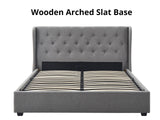Keron Storage Queen Bed Frame - Grey