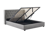 Keron Storage Queen Bed Frame - Grey