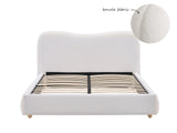 Chelsy Boucle Bed Frame Beige - Queen