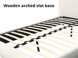 Chelsy Boucle Super King Bed Frame - Beige