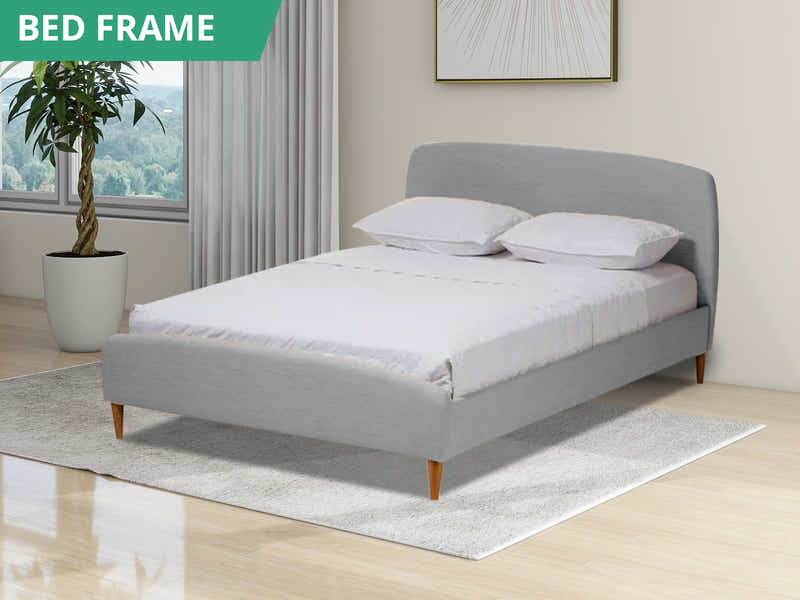 Zion Bed Frame Grey - Queen