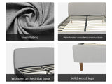 Zion Bed Frame Grey - Queen