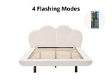 Joleen Boucle Bed Frame Cream - Queen