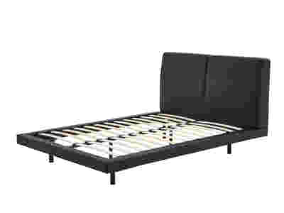 Priscilla PU Bed Frame Black - Queen