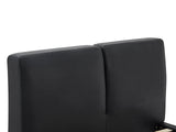 Priscilla PU Bed Frame Black - Queen