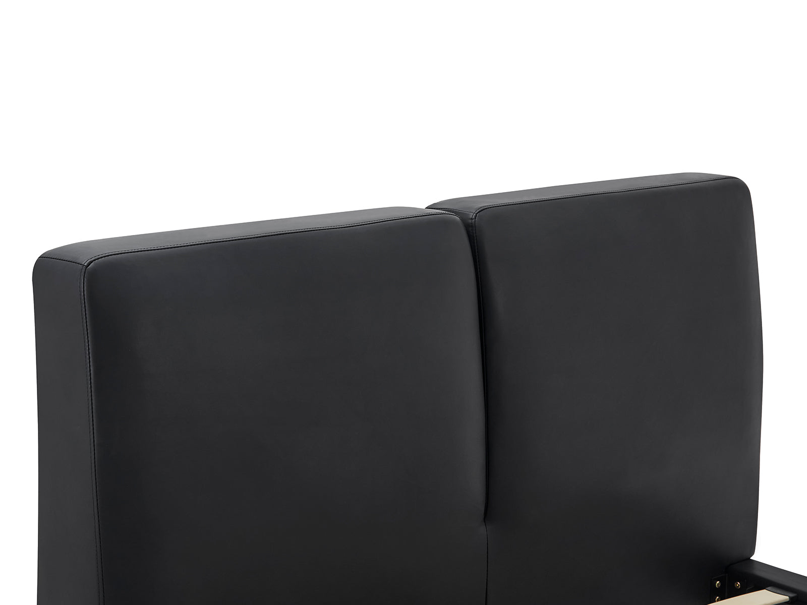 Priscilla PU Bed Frame Black - Queen