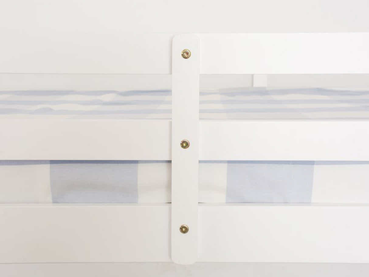 New Chico Triple Bunk Bed - White + Bon10 Single & Bon 21 Double Mattresses