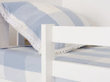 New Chico Triple Bunk Bed - White + Bon10 Single & Bon 21 Double Mattresses