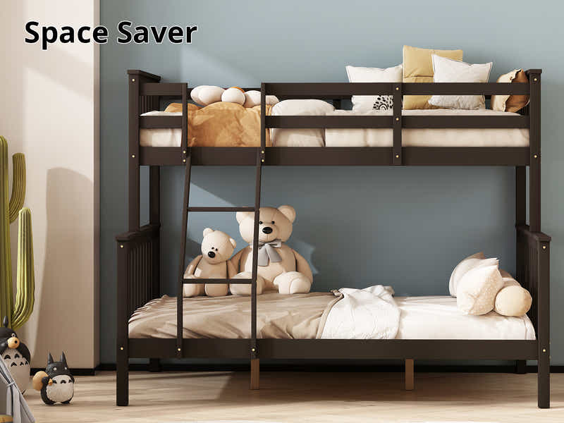 New Chico Triple Bunk Bed - Walnut