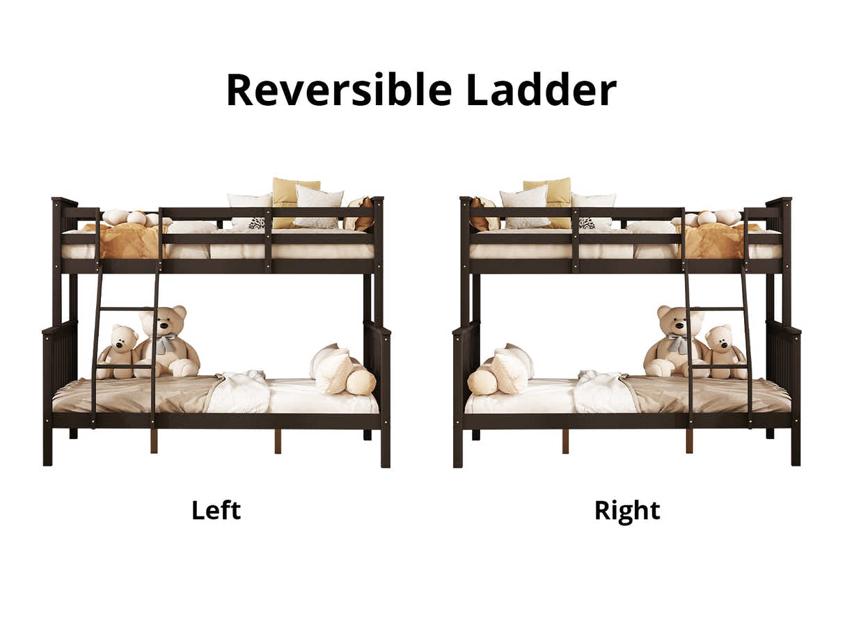 New Chico Triple Bunk Bed - Walnut