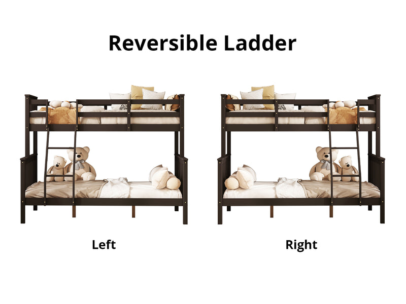 New Chico Triple Bunk Bed - Walnut
