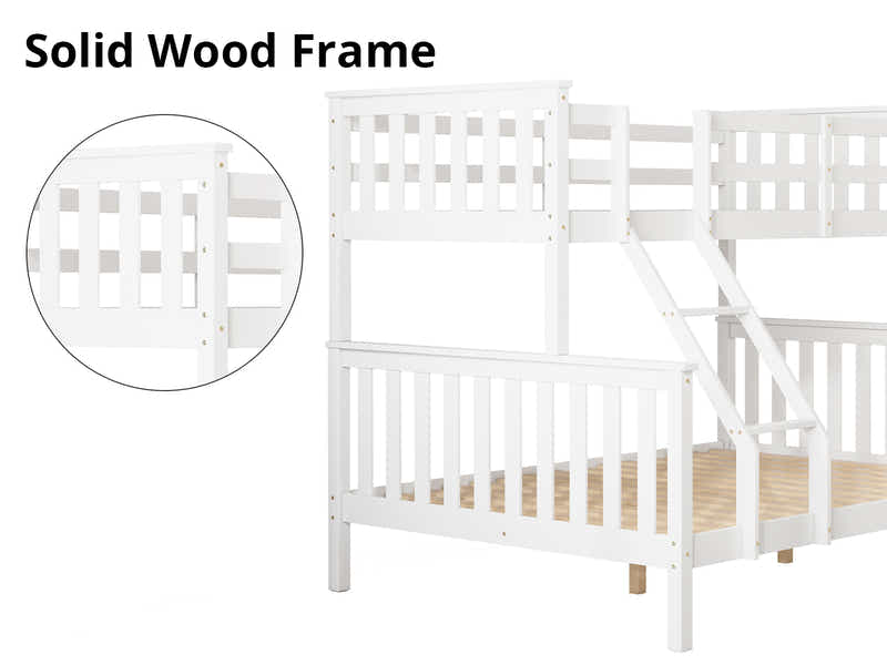 New Chico Triple Bunk Bed - White