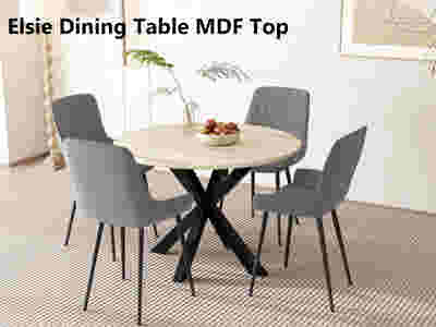 Elsie Round Dining Table - 110 cm