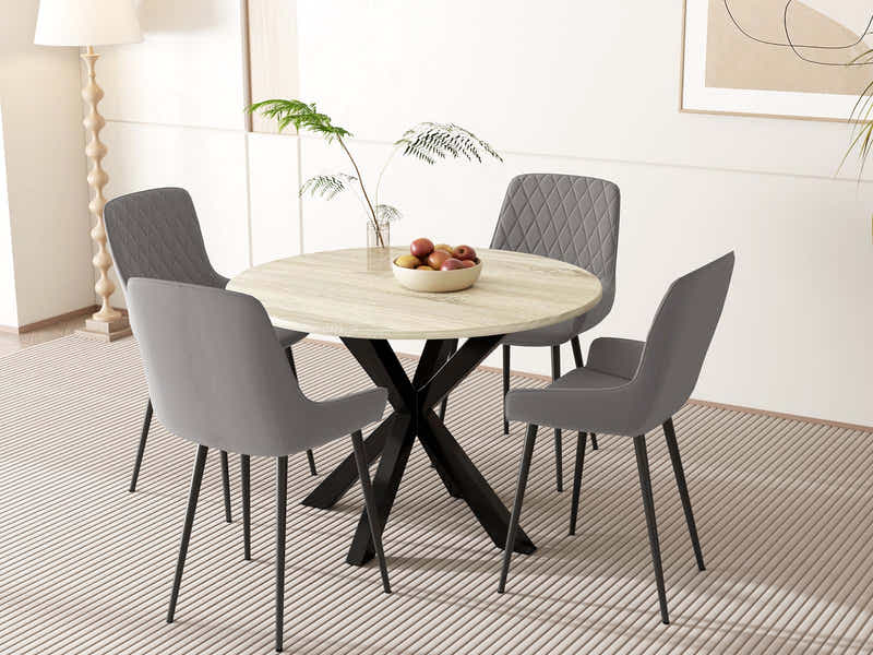 Elsie Round Dining Table - 110 cm
