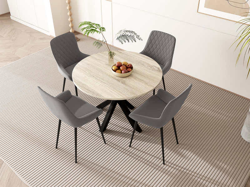 Elsie Round Dining Table - 110 cm