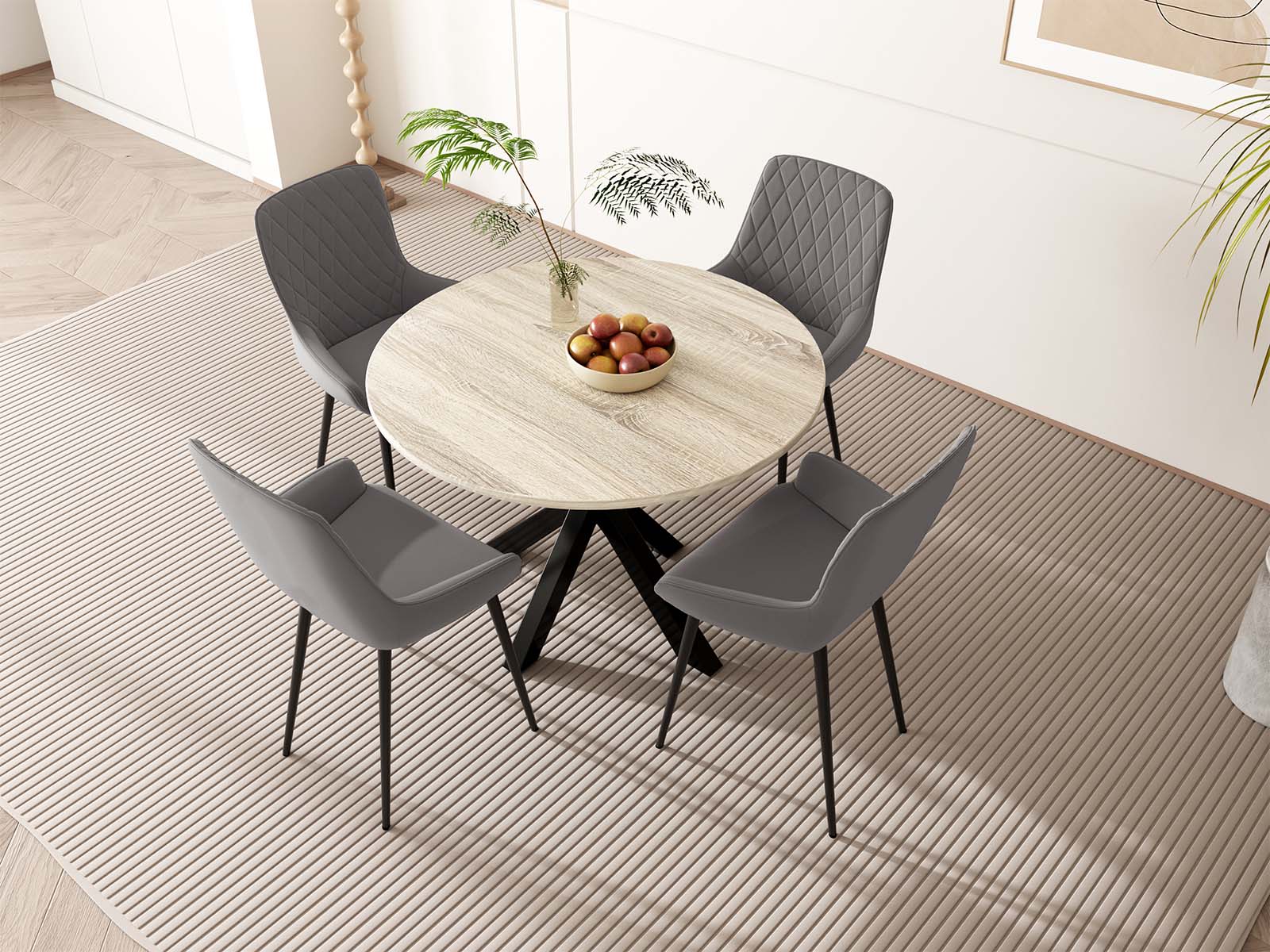 Elsie Round Dining Table - 110 cm