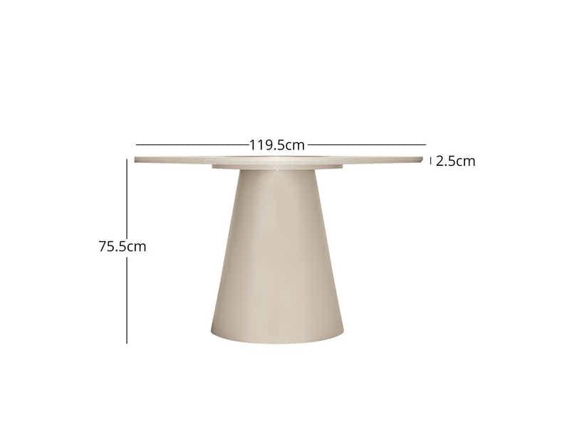 Kaila Round Dining Table - 120 cm