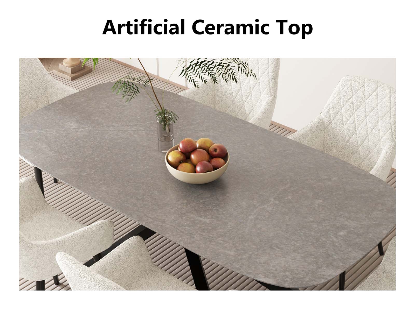 Moira Dining Table Ceramic Top