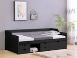 Herb Daybed with Drawers Black